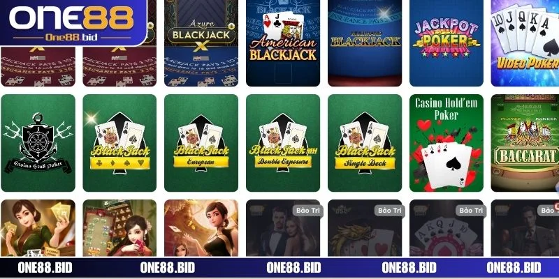 Đừng bỏ qua bất cứ trò game bài ONE88 hấp dẫn nào